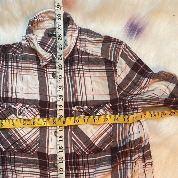 Bdg‎ Button Up Black and White Plaid Long Sleeve - Picture 7 of 8